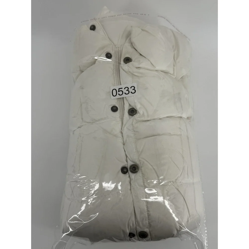 Polo Ralph Lauren White Quilted‎ Puffer Down Jacket Long Girls Size 5